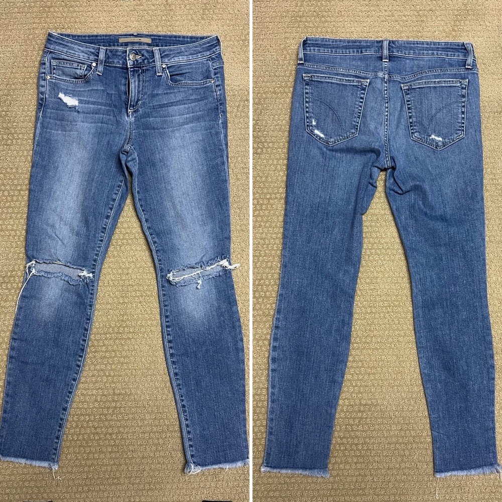 Joe’s Lyla Mid-Rise Ankle Skinny Jeans